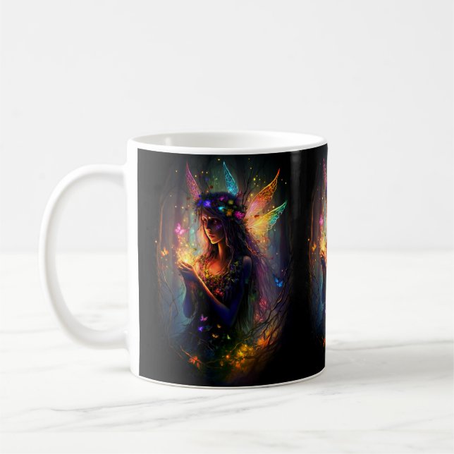 Mug Imaginaire de forêt enchantée fée magique Pixie Po (Gauche)