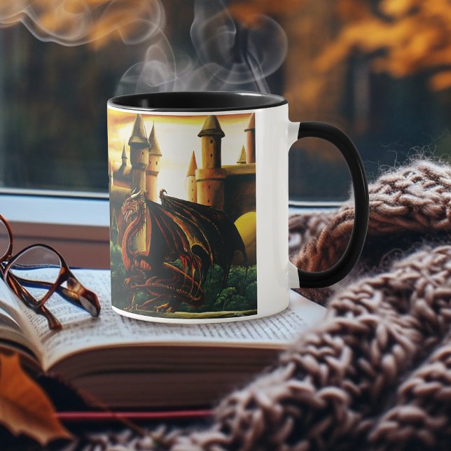 Mug Imaginaire du château de Red Dragon (Créateur téléchargé)