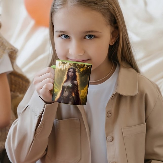 Mug imaginaire mode dryad forêt déesse belle art (Créateur téléchargé)