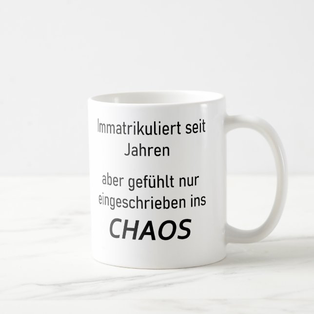 Mug "Immatriculé dans le chaos" (Droite)