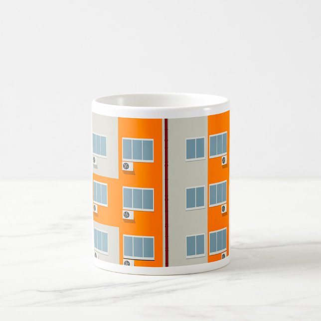 Mug Immeuble moderne avec climatiseurs (Créateur téléchargé)