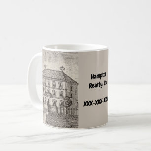 Mug Immobilier Promotion d'entreprise Vintage Sketch A