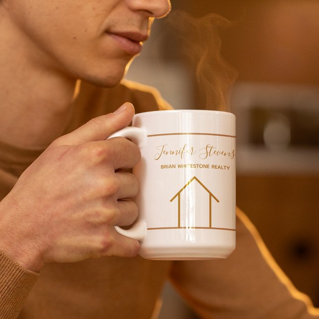 Mug Immobilier Société Beau cadeau personnalisé (Créateur téléchargé)