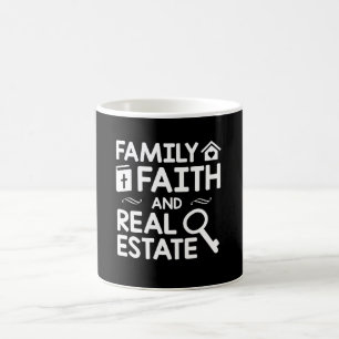 Mug Immobiliers de foi chrétienne de famille d'agent