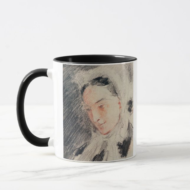 Mug Impératrice Eugénie (craie noire et rouge) (Gauche)
