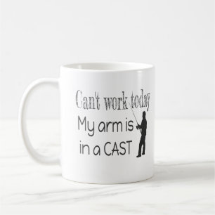 Mug Impossible de travailler Humour de pêche