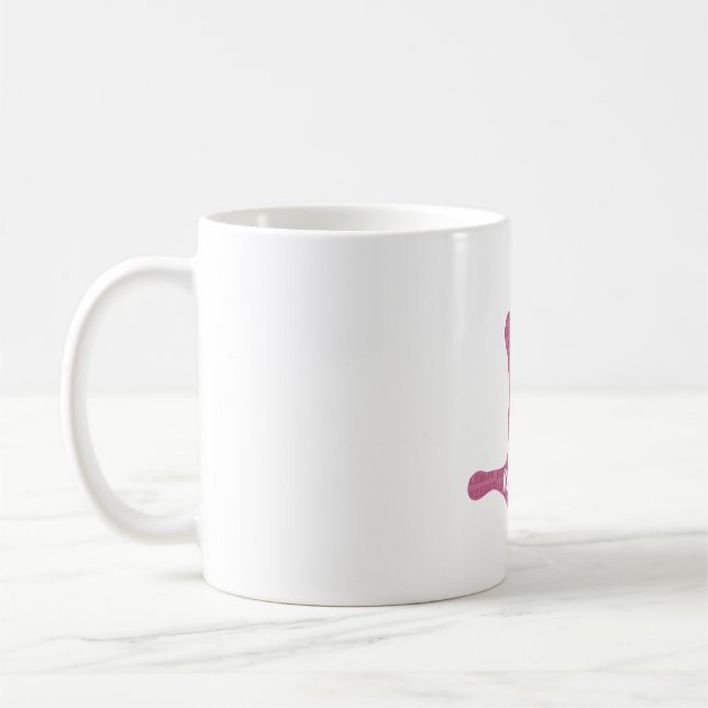 Mug Impression à la main de la garde de lémur (Gauche)