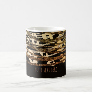 Mug Impression animal guépard orange bronze Impression