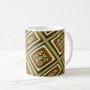 Mug Impression d'architecture verte et Brown