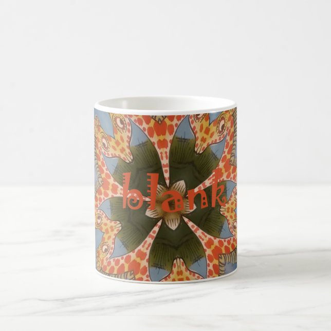 Mug Impression d'art Abstrait Giraffe (Centre)