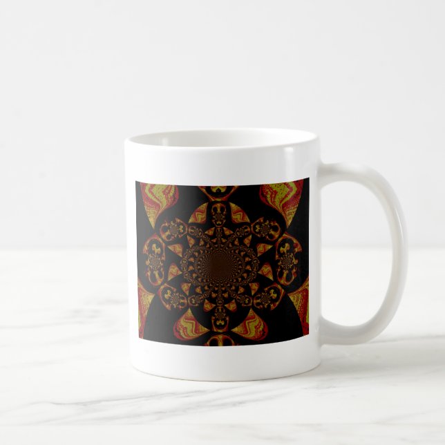 Mug Impression d'art Kaleidoscope crâne (Droite)