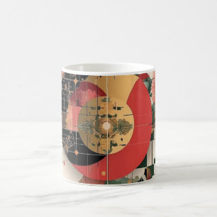 Mug Impression d'art mural de formes géométriques et d