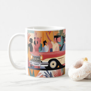 Mug Impression d'art mural de voitures américaines cla