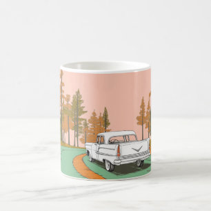 Mug Impression d'art mural de voitures américaines cla