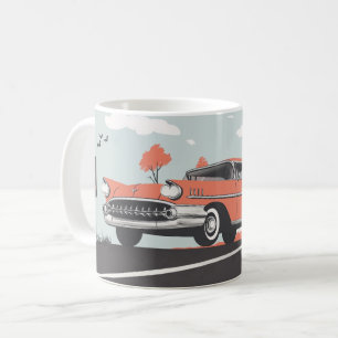Mug Impression d'art mural de voitures américaines cla