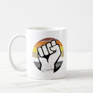 Mug Impression de cercle de poing de fierté d'ours