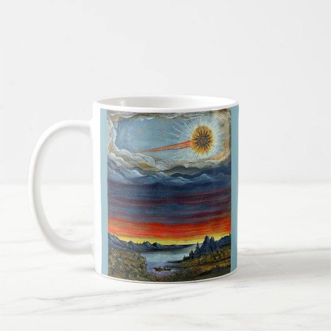 Mug impression de peinture de comète (Gauche)