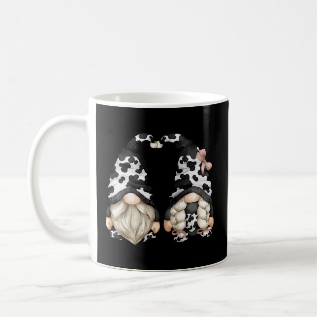 Mug Impression De Vache Noire Et Blanche Pour Agricult (Gauche)