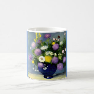 Mug Impression du vase de fleurs de couleur douce