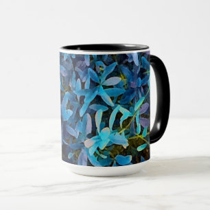 Mug Impression Feuille bleue