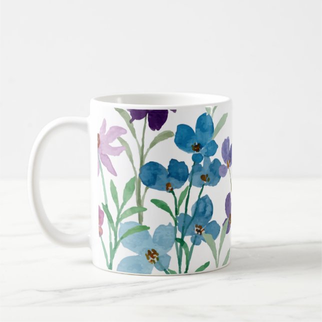 Mug Impression florale illustrée à la main (Gauche)