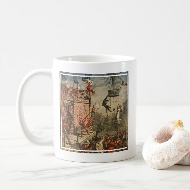 Mug Impression Humoristique D'Un Interprète Théâtral (Avec donut)