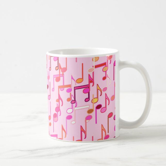 Mug Impression musicale - rose, multi (Droite)
