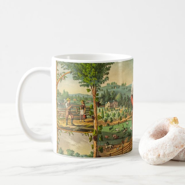 Mug Impression promotionnelle Pour Membres Grange (Avec donut)