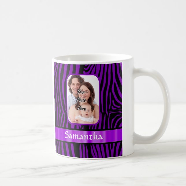Mug Impression zèbre violet (Droite)