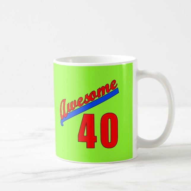 Mug Impressionnant à 40 années de quarantième (Droite)