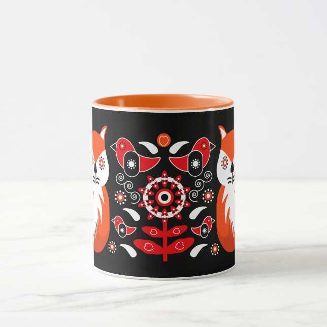 Mug Imprimantes d'art populaire scandinave | Fleece de (Centre)