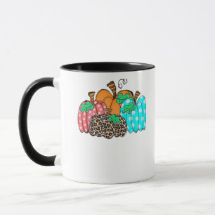 Mug Imprimé graphique de léopard de citrouille pour fe