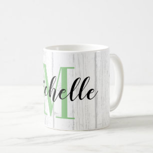 Mug Imprimez un monogramme personnalisé sur le panneau