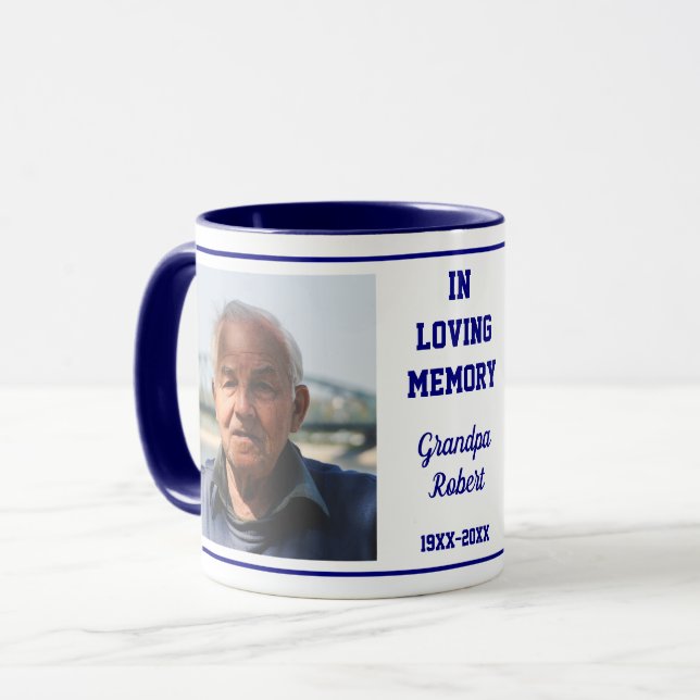Mug In Love Mémoire Souvenir 2 Photo Blue Keepsaké (Devant gauche)