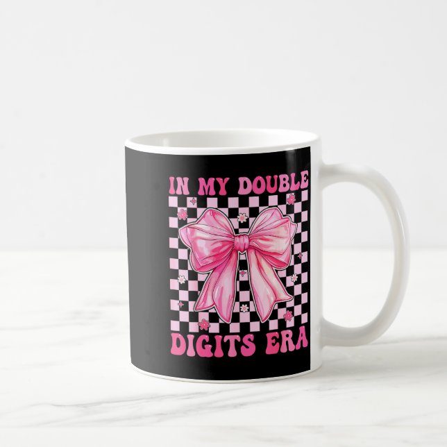 Mug In My Double Digits Era Coquette Bow 10th Birthday (Droite)