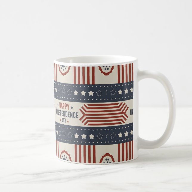 Mug Indépendance Jour & Juillet 4 Idée cadeau (Droite)
