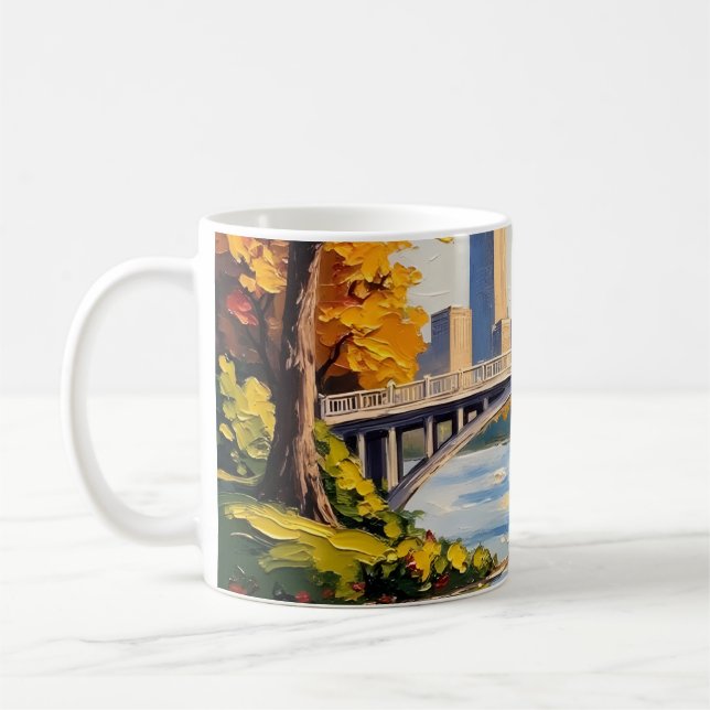 Mug Indianapolis White Bridge Over the White River  (Gauche)