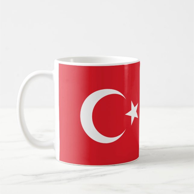 Mug Indicateur Turquie de nom personnalisé (Gauche)