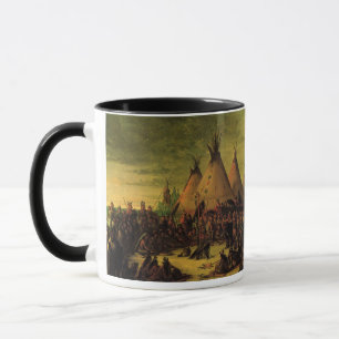 Mug Indiens vintages, Sioux War Council par Catlin