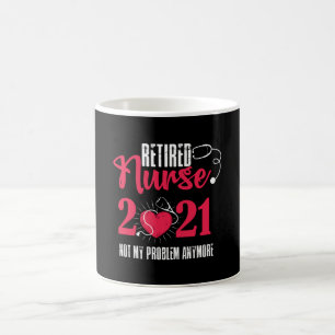 Mug Infirmière à la retraite 2021 - Plus mon problè
