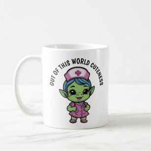 Mug Infirmière Alien mignonne