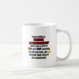 Mug Infirmière amusante Anesthetiste ... OMG WTF LOL