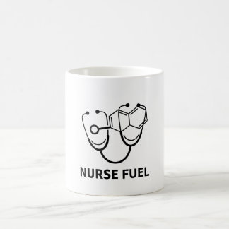 Mug Infirmière Carburant Caféine Molécule Stéthoscope 