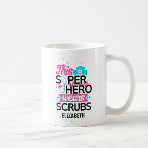 Mug Infirmière - Ce Superhéros Porte Des Écrans - Ajou