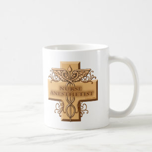 Mug Infirmière Cross Caduceus Anesthetist