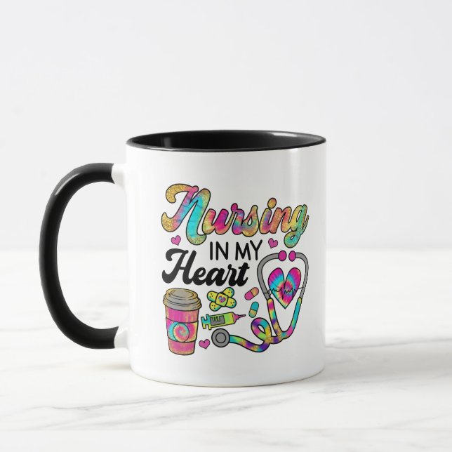 Mug Infirmière dans mon coeur (Gauche)