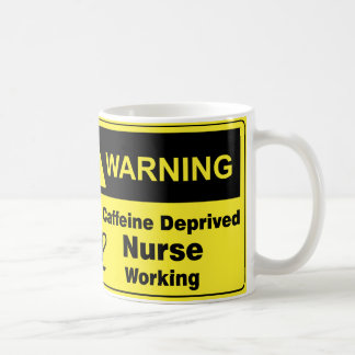 Mug Infirmière d'avertissement de caféine
