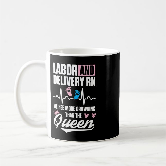 Mug Infirmière de la main-d'oeuvre et de la prestation (Gauche)