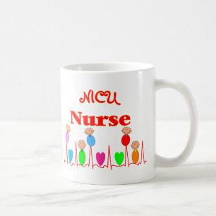 Mug Infirmière de NICU--Graphiques adorables de béb