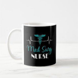 Mug Infirmière de surg Med Ekg Hebeat Médicale chirurg